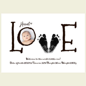 出産の記念に手形足形のメモリアルなベビーポスター Thankyou Works Blog